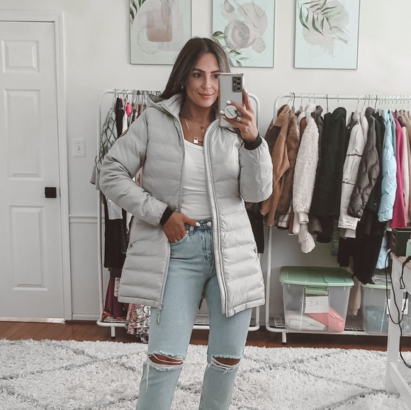 Canada Goose Jackets & Blazers - Canada Goose Grey Cypress Hooded Down Jacket